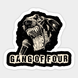 gang of 4 ll scream Sticker